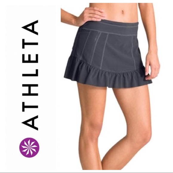 Athleta Dresses & Skirts - Athleta Takeoff Skort | Flint Gray